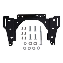Lower Headlamp Fairing Bracket Low Rider ST - Black Steel, OEM Style, Direct Replacement for 47200899