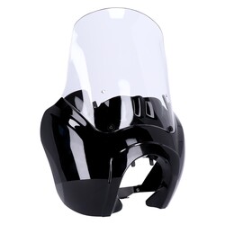 Scheinwerferverkleidung - Gloss Black, Klares Windschild