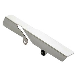 Belt Guard No-Cut Out, Polished Stainless Steel with Mounting Hardware