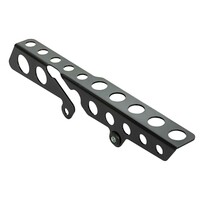 Belt Guard Round Holes, Matte Black Powder Coated Stainless Steel