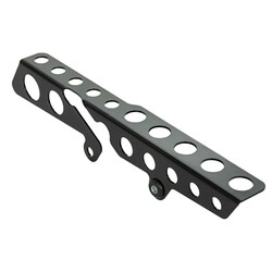 Belt Guard Round Holes, Matte Black Powder Coated Stainless Steel