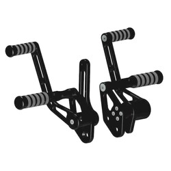 Forward Control Kit O-Ring Style STD Position Schwarz Eloxiertes CNC-gefrästes Aluminium