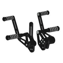 +2" Forward Control Kit O-Ring Style Schwarz Eloxiertes CNC-gefrästes Aluminium