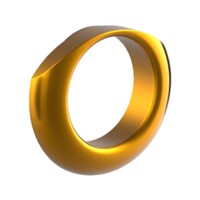 Good Guys 3 Anodized Aluminum Air Intake Ring in Gold