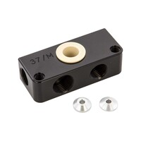 Répartiteur de Ligne de Frein ABS Sportster - Aluminium Billet Anodisé Noir