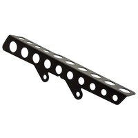 Belt Guard Round Holes Matte Black Powder Coated Stainless Steel with Mounting Hardware