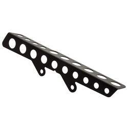 Belt Guard Round Holes Matte Black Powder Coated Stainless Steel with Mounting Hardware