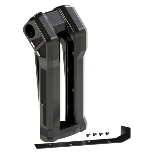 Rick's Motorcycles Clubstyle Pullback Riser Kit 7" Black Anodized Aluminum with Integrated Cable Channels