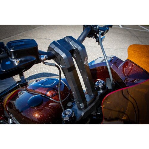 Rick's Motorcycles Clubstyle Pullback Riser Kit 7" Black Anodized Aluminum with Integrated Cable Channels