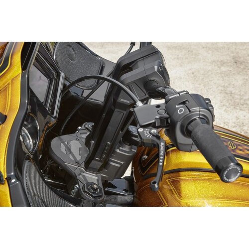 Rick's Motorcycles Clubstyle Pullback Riser Kit 7" Black Anodized Aluminum with Integrated Cable Channels