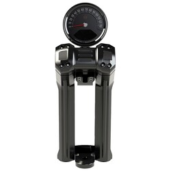 Clubstyle Pullback Riser Kit 10" - Black Anodized, 2" Pullback, 1-1/4" Handlebar Clamp