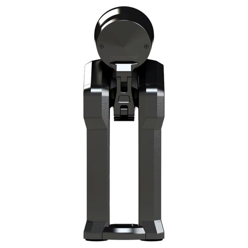 Rick's Motorcycles Clubstyle Pullback Riser Kit 10" - Black Anodized, 2" Pullback, 1-1/4" Handlebar Clamp