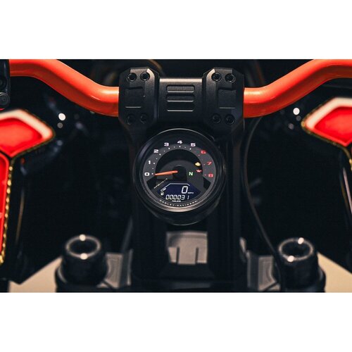 Rick's Motorcycles Clubstyle Pullback Riser Kit 10" - Black Anodized Aluminum, 2" Pullback, 1-1/4" (32mm) Handlebar Clamp
