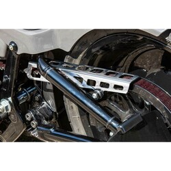 Polished Stainless Steel Belt Guard with Square Hole Cut Outs