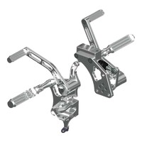 AK47 Forward Control Kit, Polished Billet Aluminum, Standard Foot Position