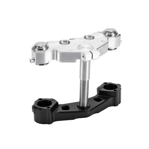 Rick's Motorcycles FL4 Series Triple Tree Kit for 21"/23" Front Wheels with Built-In 7° Additional Rake