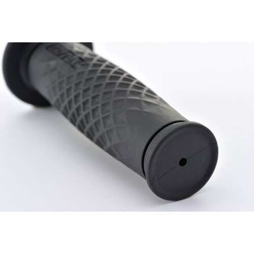 Daytona 1" Grippy Grip Set Waffle Noir, 127 mm (5") de Longueur, Extrémités Fermées, Caoutchouc à Double Densité