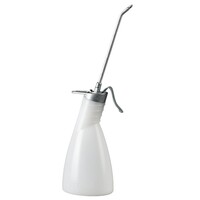 Oliespuit Wit met 165 mm Aluminium Tuit, 300 ml, Dubbelwerkende Messingpomp