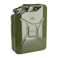 Metal Jerrycan 20 Liter Olive Green RAL 6003 Welded Steel Sheet