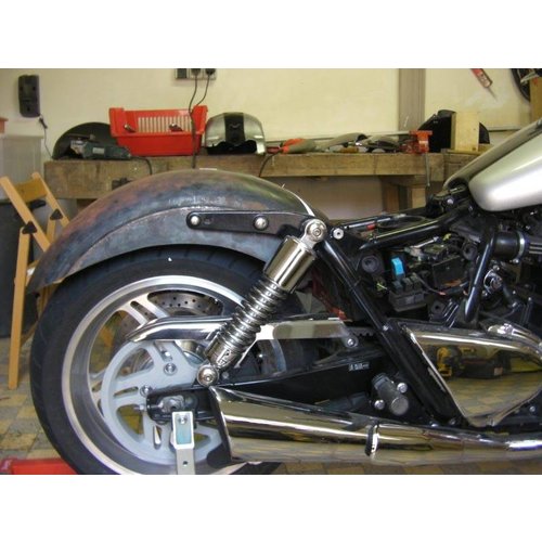 BK Products 190 - 380MM Garde-boue arrière en acier Stiletto Long