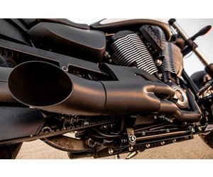 2 Into 1 Black Hotrod Exhaust Victory Cruiser ChopperShop