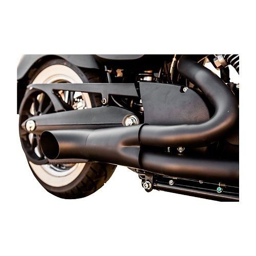 Trask 2 In 1 Schwarz Hotrod Auspuff Victory Bagger / Touring