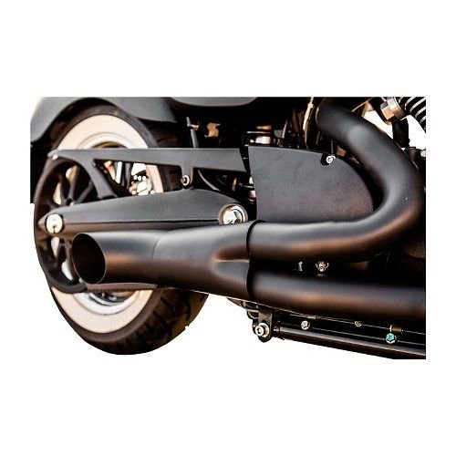 Trask 2 Into 1 Black Hotrod Exhaust Victory Bagger / Touring
