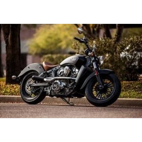 Trask 2 Into 1 All Black Exhaust System Indian Scout