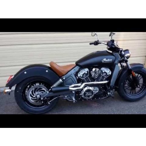 Trask 2 Into 1 Chrome Exhaust System Indian Scout