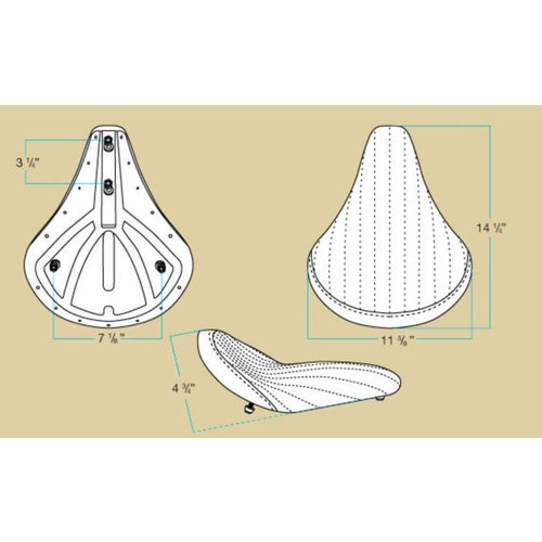 Biltwell Solo 2 Tuck 'N Roll Stich Bobber Sitz