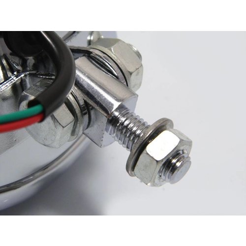 5.75" Bates Style Chrome Headlight with Bottom Mount