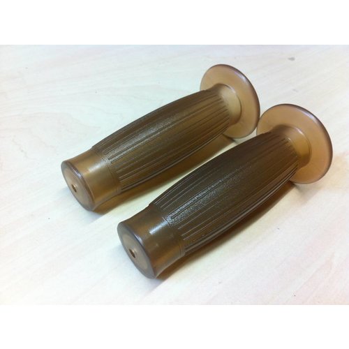 MCU 22MM Balloon Grips Transparant Brown