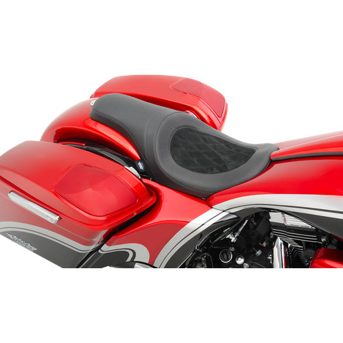 Drag Specialties Predator Double Diamond Zadel / Suede