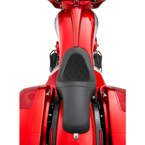 Drag Specialties Predator Double Diamond Zadel / Suede