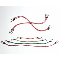 Kit de cordes élastiques avec crochets - 12 pièces