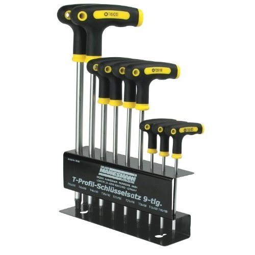 Mannesmann Kit de clés à béquille Torx - 9 pièces