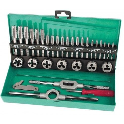 Mannesmann Kit de taraudage avec écrous filière - 32 pièces