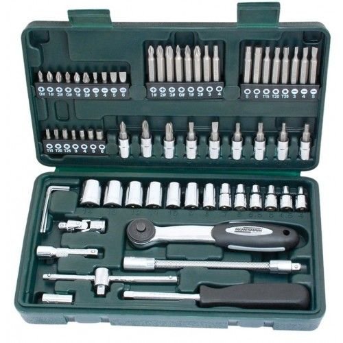 Mannesmann Kit clé 1/4" et cliquets - 65 pièces