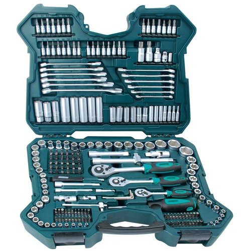 Mannesmann Coffret de douilles et clés à cliquet 1/2" + 3/8" + 1/4" - 215 pièces