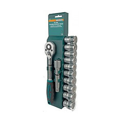 Socket wrench set 1/2'' 12-piece