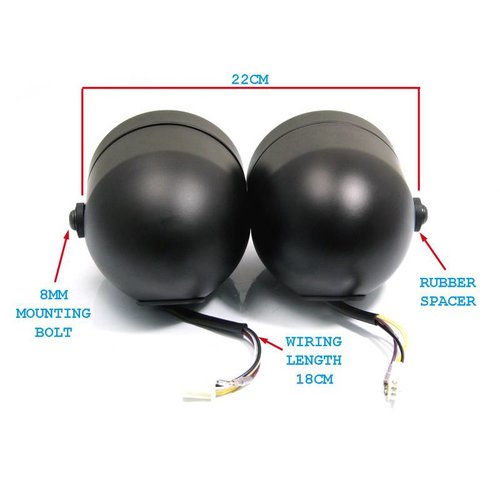 Twin Headlight Matt Black