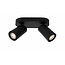 Cylinder ceiling light white or black orientable GU10x2 dim-to-warm