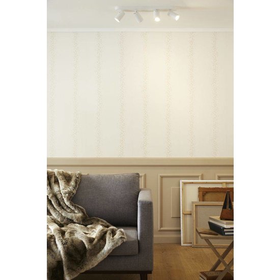 Spot de plafond design blanc, noir orientable GU10x4 dim pour réchauffer