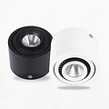 Spot plafond design blanc, noir sans transfo 360° 7W