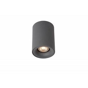 Design ceiling spotlight LED white, gray round 4.5W GU10