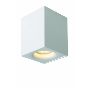 Foco de techo de diseño LED blanco, gris cuadrado 4,5W GU10