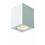 Design ceiling spotlight LED white, gray square 4.5W GU10