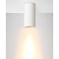 Ceiling lamp white plaster round 140mm high with GU10 fitting