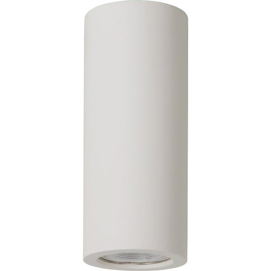 Ceiling lamp white plaster round 170mm high with GU10 fitting