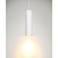 Lámpara colgante cilindro de yeso blanco GU10 25cm alto